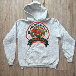 80’s NCAA University Of Miami Hurricanes Hoodie, Sebastian